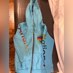 Comfy kids Aviator Nation zip up size 8!Gently worn. Perfect for every season!